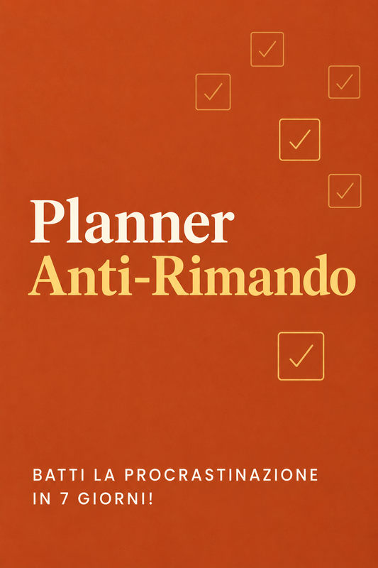 Planner Anti-Rimando ADHD: Batti la Procrastinazione in 7 giorni